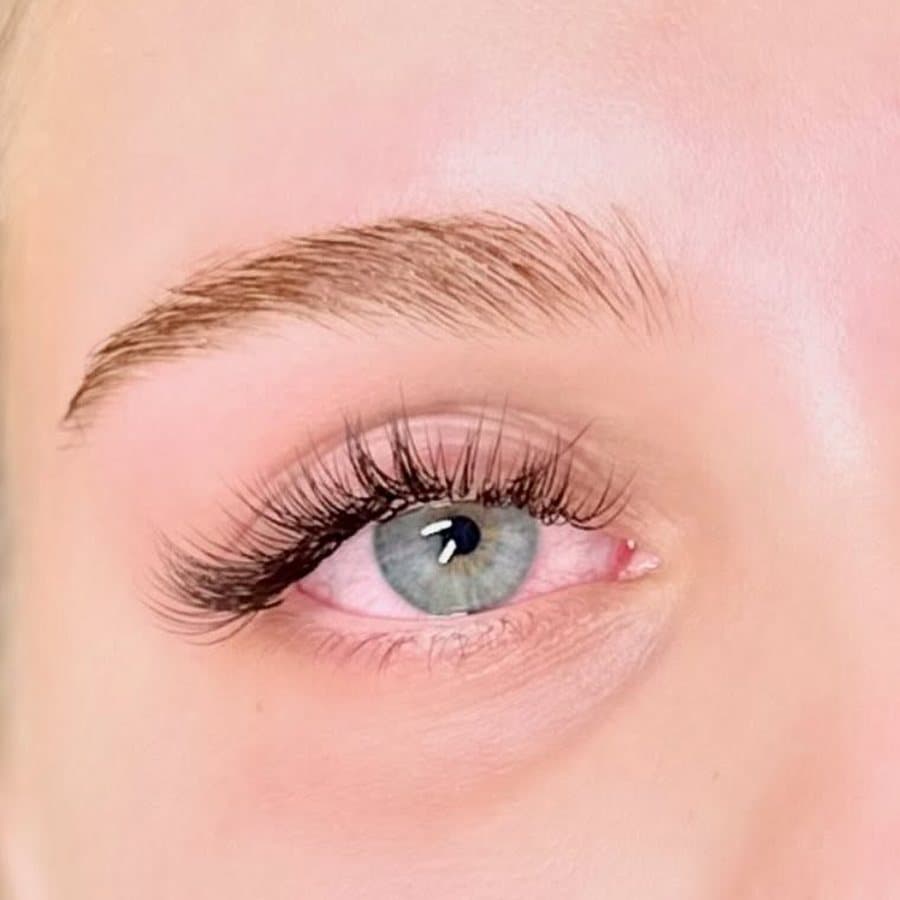 Glam full set with brow shape, eyelash extensions by Jay Lash and Brow, St Ives