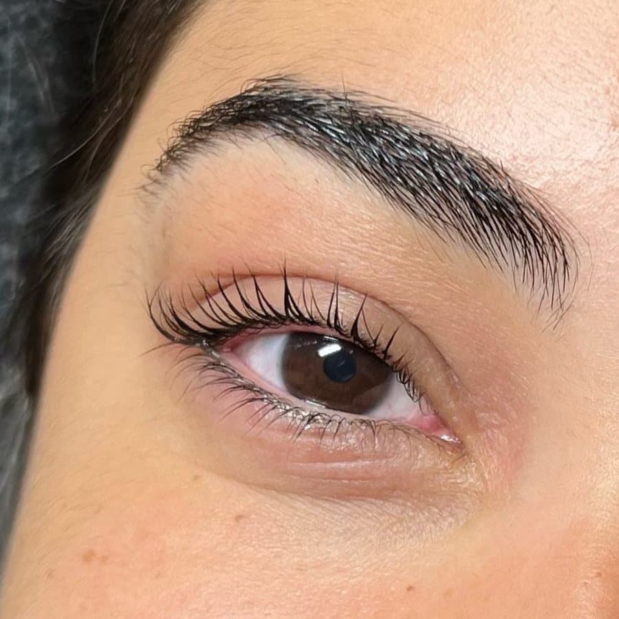 Natural lash transformation, eyelash extensions by Jay Lash and Brow, St Ives